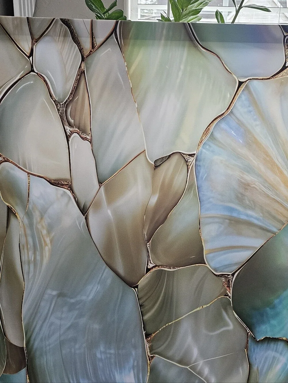 Mother Of Pearl Mosaic Wall Art - Multi-Color